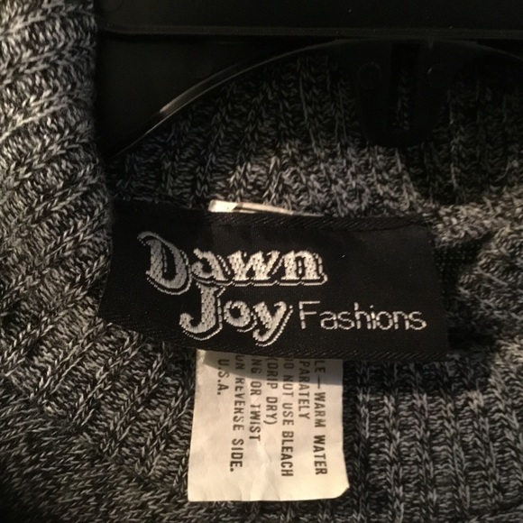 Ladies Vintage Heather Grey Knit Maxi Dress by Dawn Joy - Sz 3 - EUC - Picture 6 of 8